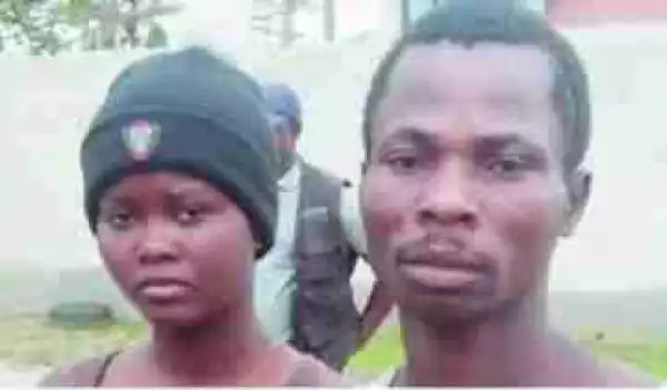Husband and Pregnant Wife Arrested for Armed Robbery in Bayelsa State (Photo)